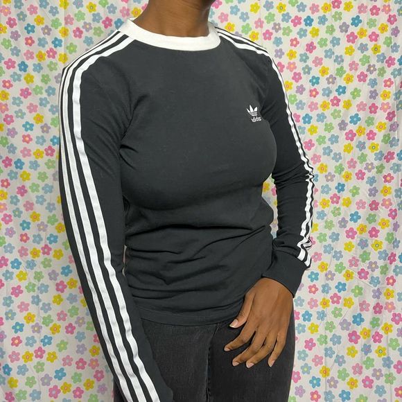 Long sleeve adidas tshirt stretchy size xs no flaws - Picture 5 of 6